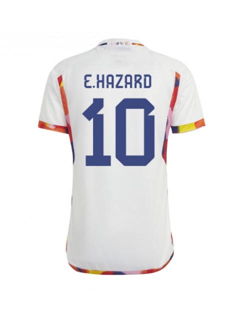 Belgien Eden Hazard #10 Replika Borta Kläder VM 2022 Kortärmad